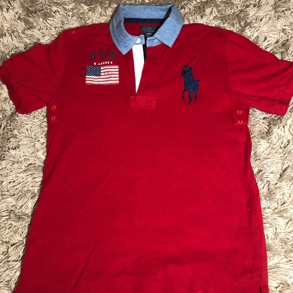 Ralph Lauren Polo Boys Shirt Boys Size 14/16